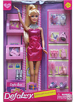 Кукла с обувью и аксессуарами DEFA 8233