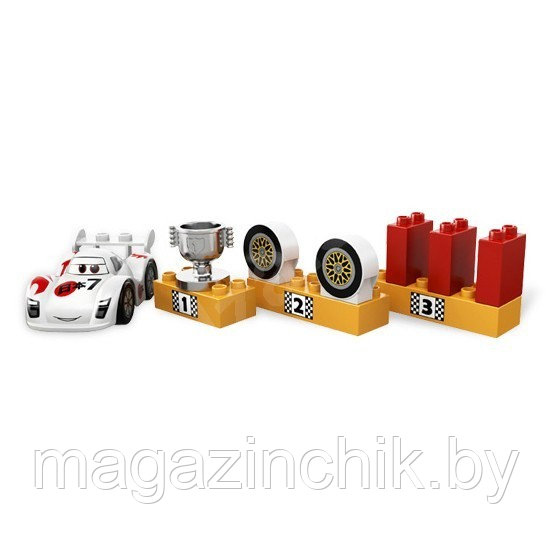 5118 Конструктор детский Madness "Мировой Гран-При" серия "Тачки" 49 дет., аналог Lego Duplo (Лего Дупло) 5839 - фото 3 - id-p2231585