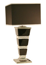 Настольная лампа  с  абажуром  "Престиж",черная 57см ,Ahura, Италия