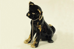 Статуэтка "Собака",черная ,Ahura, Италия - фото 1 - id-p58216429