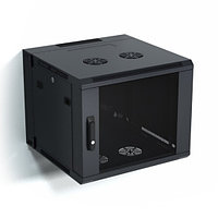 Шкаф 12U 19" серии WM, настенный, односекционный, стеклянная дверь, 635x600x450мм (ВхШхГ), черный TOTEN