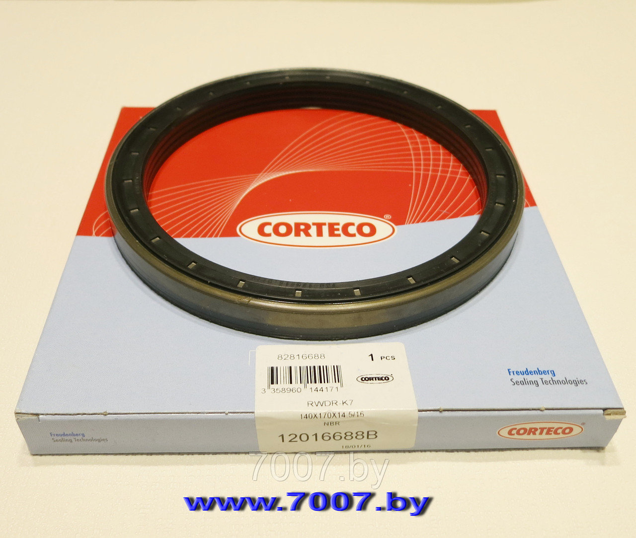 Манжета RWDR KASSETTE CORTECO 140*170*14.5/16 (кассетное уплотнение),аналог CS1621A1 415219