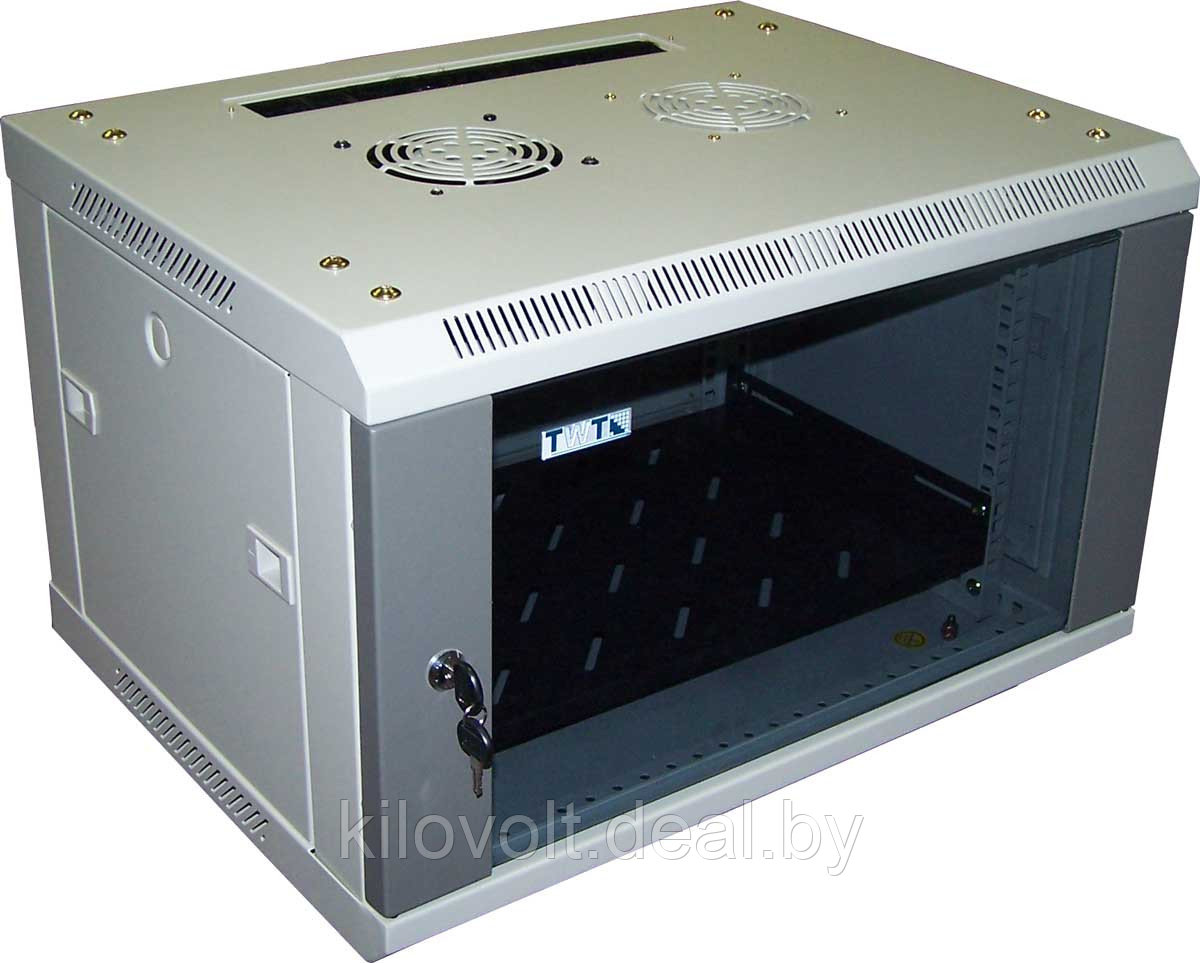 Шкаф слаботочный телекоммуникационный настенный TWT серии Pro, 6U 600x450