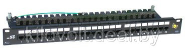 Патч-панель 24хRJ45 UTP кат.6, 19", 1U с органайзером и механизмом быстрой фиксации.Legrand Mosaic.