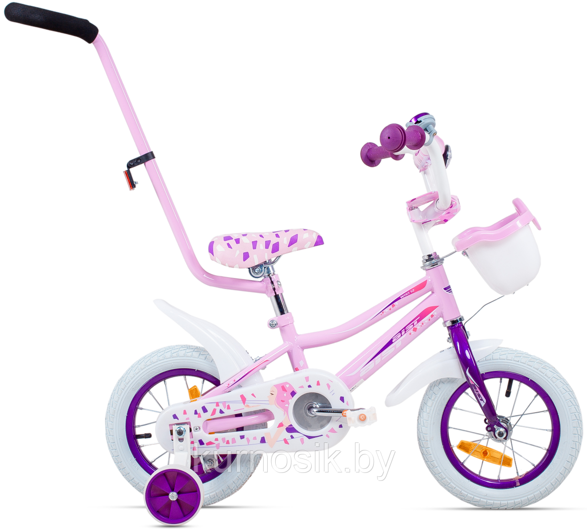 Детский велосипед Aist Wiki 12" розовый c 2 до 4 лет
