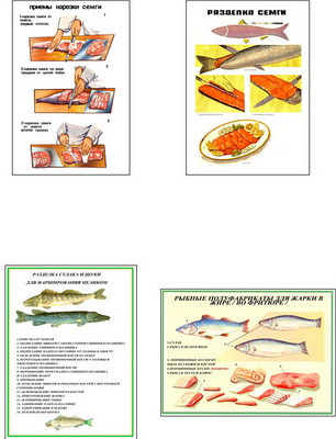 Плакаты ПРОФТЕХ "Разделка и обработка рыбной продукции" (8 пл, винил, 70х100) - фото 1 - id-p58231978