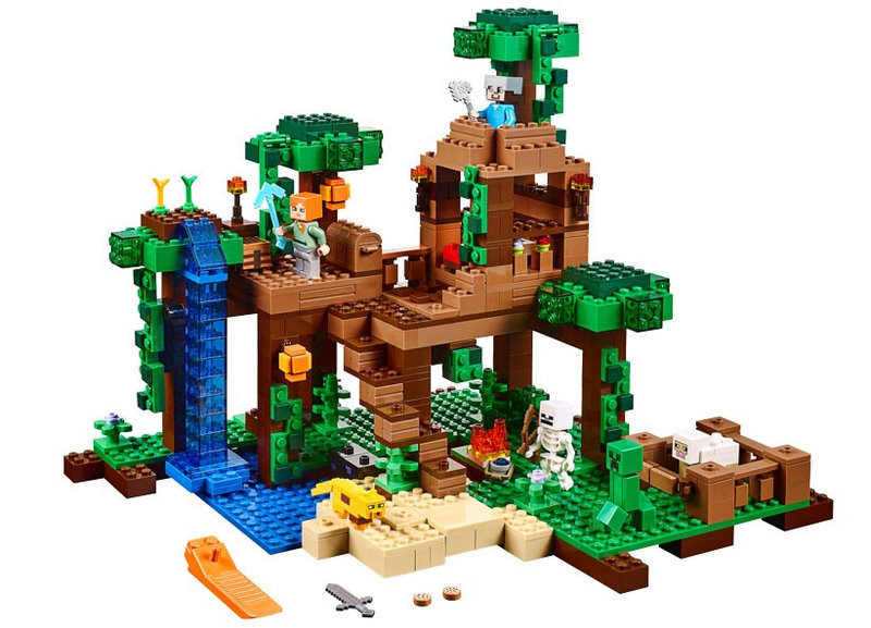 Конструктор Bela My World 10471 Домик на дереве в джунглях (аналог Lego Minecraft 21125) 718 деталей - фото 2 - id-p58233454