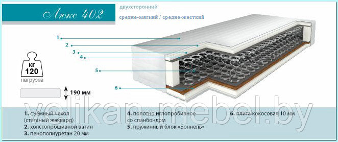 Ортопедический матрас " Люкс 402 "