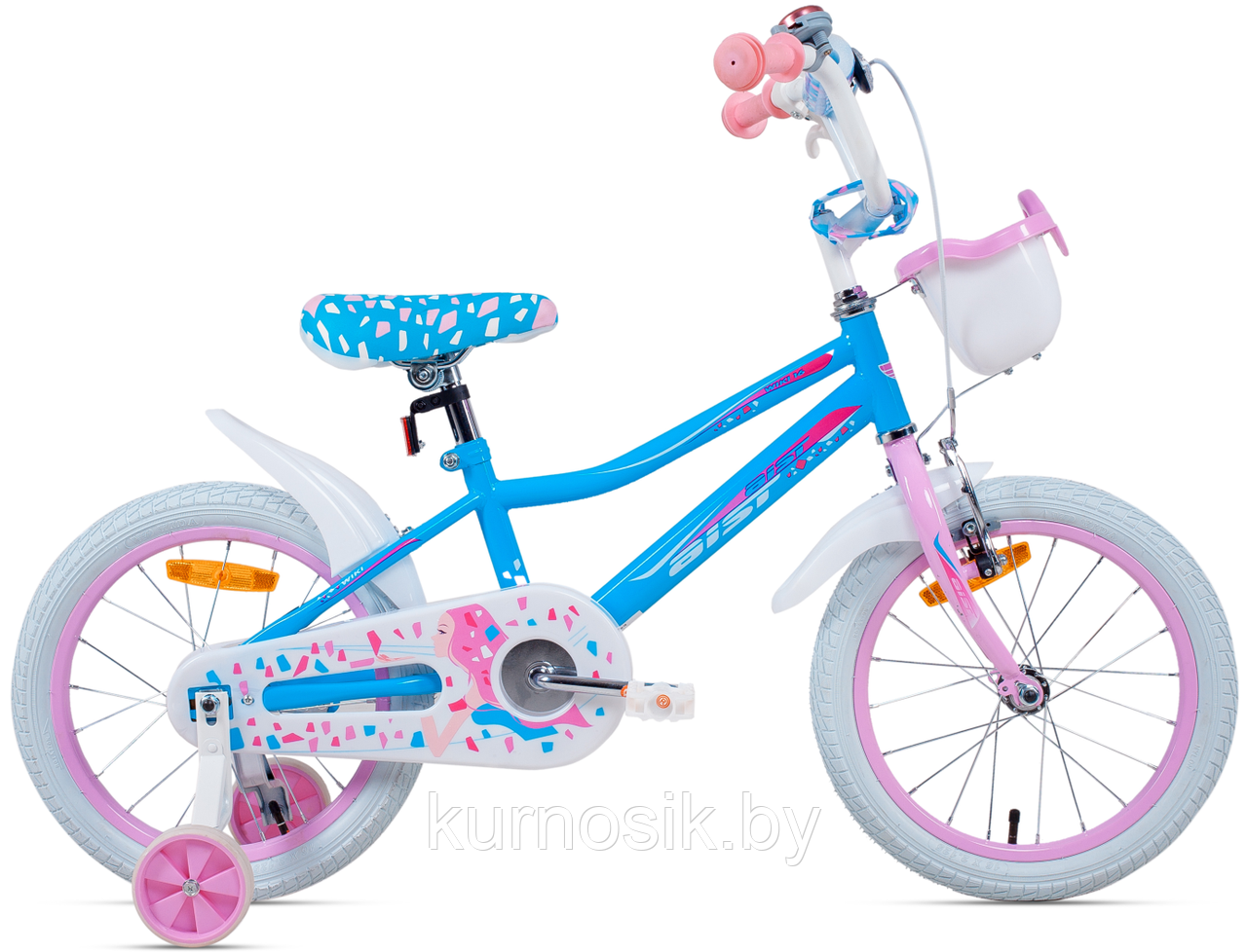 Велосипед Aist Wiki 16" голубой (от 4 до 6 лет)