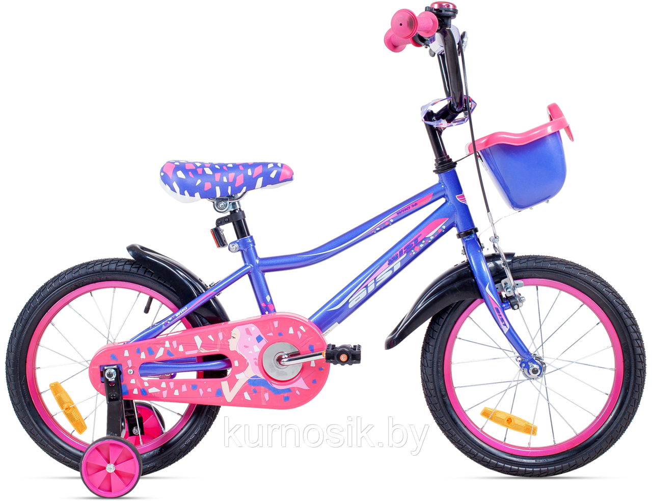 Велосипед Aist Wiki 16" фиолетовый (от 4 до 6 лет), фото 1