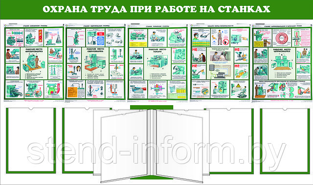 Охрана труда при ремонте автомобиля (р-р 155*85 см ) с бортом по периметру