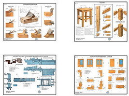 Плакаты ПРОФТЕХ "Столярно-плотницкие работы" (25 пл, винил, 70х100)