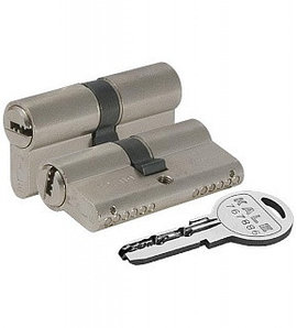 Цилиндровый механизм 164 SN/80 (30+10+40) mm никель