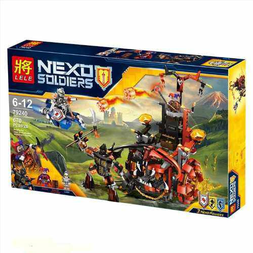 Конструктор Lele Nexo Soldiers 79240 Рыцари Нексо "Джестро-мобиль" (аналог Lego Nexo Knights) 670 деталей​