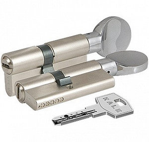 Цилиндровый механизм с вертушкой 164 BM/90 (40+10+40) mm никель