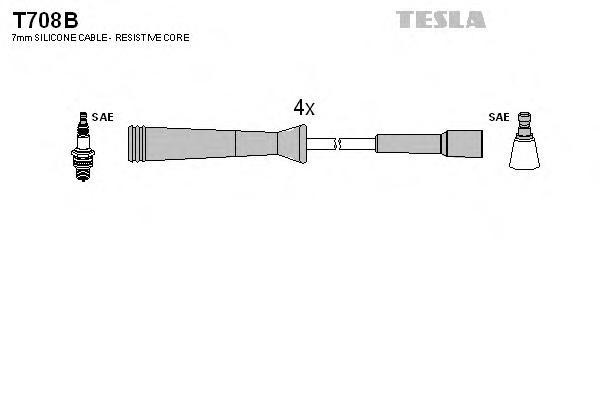 Высоковольтные провода TESLA Renault Megane Classic/Scenic 1.6i K7M 96> - фото 1 - id-p58252011