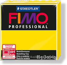 Пластика - полимерная глина FIMO Professional 85г чисто-желтый (8004-100)