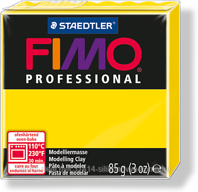 Пластика - полимерная глина FIMO Professional 85г чисто-желтый (8004-100) - фото 1 - id-p58265951