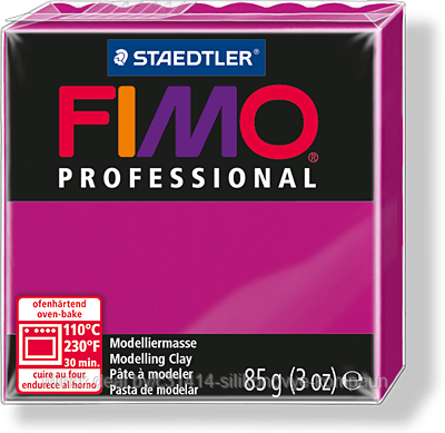 Пластика - полимерная глина FIMO Professional 85г чисто-пурпурный (8004-210)