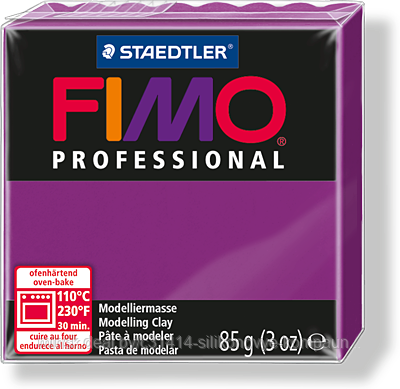 Пластика - полимерная глина FIMO Professional 85г фиолетовый (8004-61)