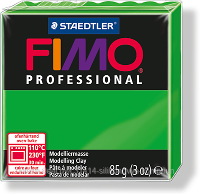 Пластика - полимерная глина FIMO Professional 85г ярко-зеленый (8004-5)