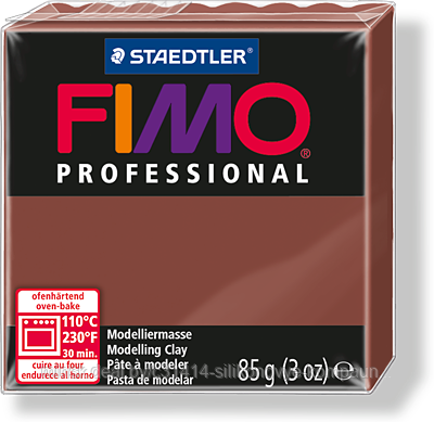 Пластика - полимерная глина FIMO Professional 85г шоколад (8004-77)