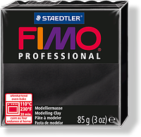 Пластика - полимерная глина FIMO Professional 85г черный (8004-9)