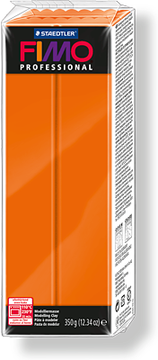 Пластика - полимерная глина FIMO Professional 350г оранжевый (8001-4)