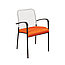 Стул АМИГО блек ARM T для посетителей, офиса и дома, Кресло AMIGO Black  ARM T +пюпитр ткань + сетка, фото 5