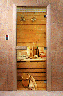 Дверь для бани и сауны с фотопечатью А004 DoorWood, фото 4