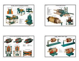 Плакаты ПРОФТЕХ "Заготовительно-изоляц. и намоточные работы электр. машин" (25 пл, винил, 70х100)