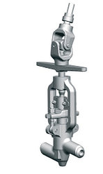 1055-32-0 сальниковый запорный клапан (вентиль) под приварку с маховиком и шарнирной муфтой