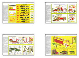 Плакаты ПРОФТЕХ "Комплексы машин для заготовки грубых и сочных кормов" (16 пл, винил, 70х100)