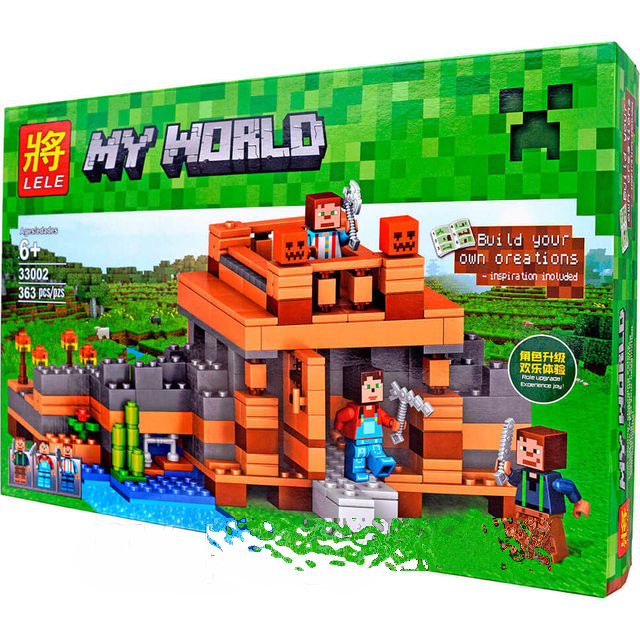 Конструктор Lele 33002 My World Minecraft Нерушимый форт (аналог Lego Майнкрафт Minecraft) 363 детали - фото 1 - id-p58345169