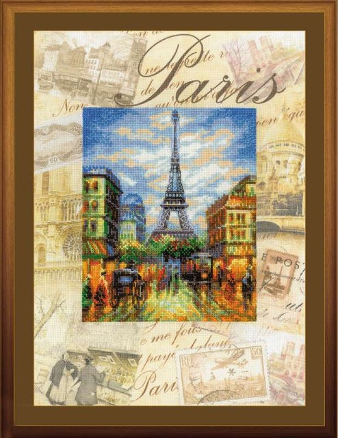 Набор для вышивания крестом «Город мира. Париж».