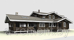 Эскиз проекта деревянного дома