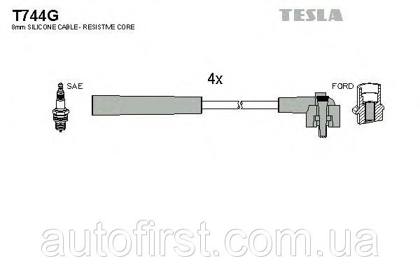 Высоковольтные провода TESLA Ford Escort 1.4i,1.6i 89-99 CVH - фото 1 - id-p58380624