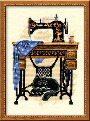 Набор для вышивания крестом «Швейная машинка».