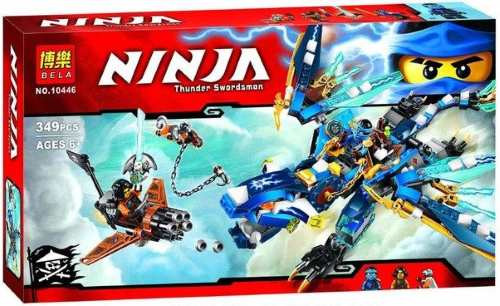 Конструктор Bela Ninja 10446 (аналог Lego Ninjago 70602) "Дракон стихий Джея" 349 дет - фото 1 - id-p58407001
