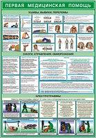 Плакат по Охране труда Первая доврачебрая помощь №10 р-р 40*57 см на ПВХ