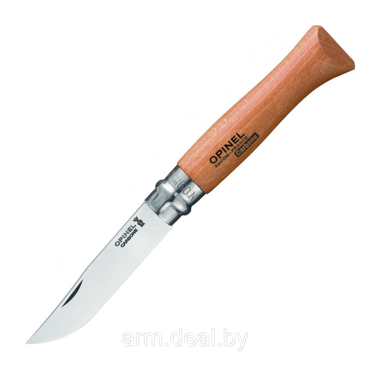 Нож складной Opinel 9VRN (бук/углеродистая сталь)