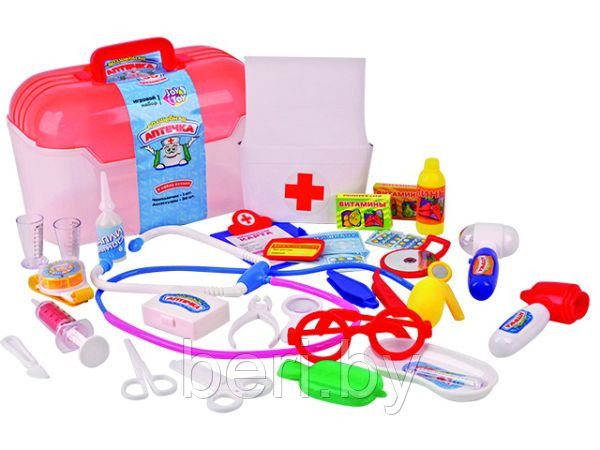 Игровой набор доктора "Волшебная аптечка" 35 предметов в чемоданчике Joy Toy 2552, фото 1