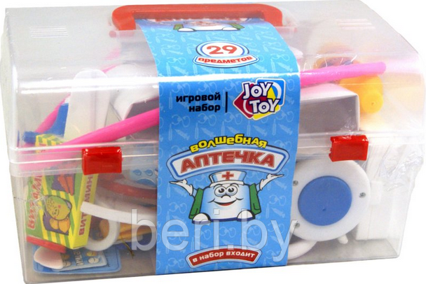 Игровой набор доктора "Волшебная аптечка" 29 предметов в чемоданчике Joy Toy 2551