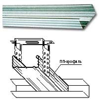Профиль направляющий для гипсокартона CD (ПН) 60х27х3000мм , 0.45 мм - фото 1 - id-p1833125