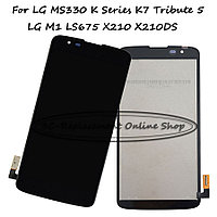 Дисплей Original для LG K7 LTE MS330 LS675 (камера слева) В сборе с тачскрином. Черный