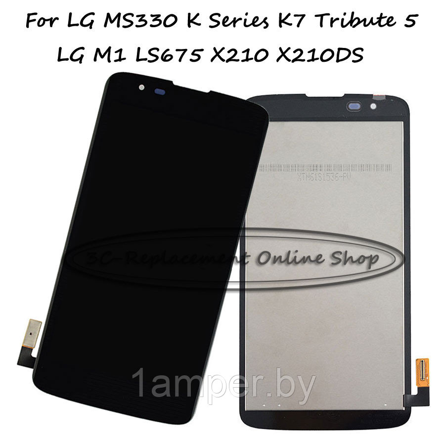Дисплей Original для LG K7 LTE MS330 LS675 (камера слева) В сборе с тачскрином. Черный - фото 1 - id-p58457910