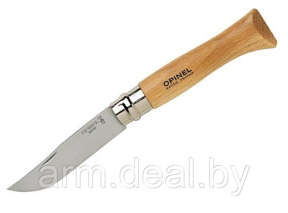 Нож складной Opinel 10VRI (бук/нержавеющая сталь) - фото 1 - id-p58458428