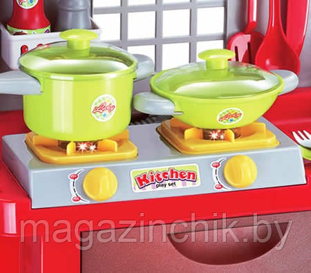 Игровой набор кухня с плитой и аксессуарами 008-55A со светом и звуком - фото 3 - id-p2277092