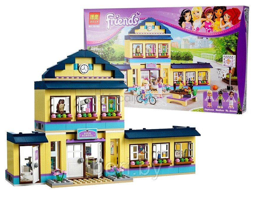 Конструктор Bela Friends "Школа Хартлейк Сити" 489 деталей арт. 10166 (аналог LEGO 41005) - фото 1 - id-p58471029