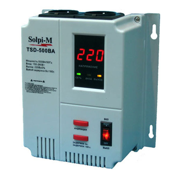 Стабилизатор напряжения Solpi-M TSD-500BA - фото 1 - id-p58474624
